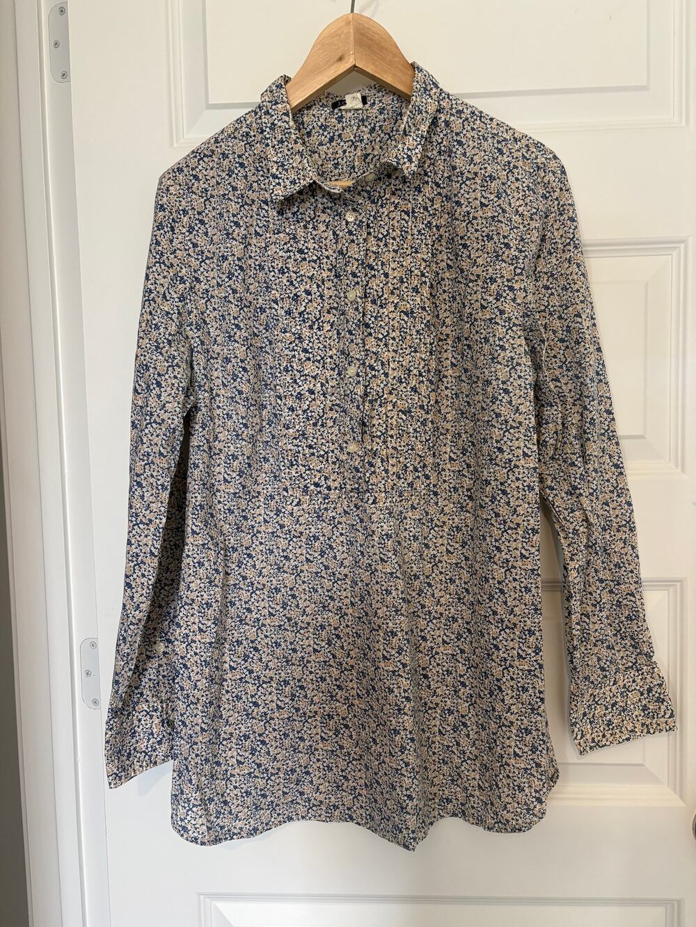 J.Crew Women's Floral Print Popover Tunic Shirt